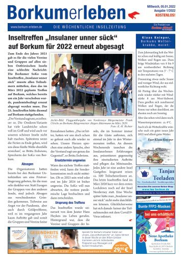 05.01.2022 / Borkumerleben - Die wöchentliche Inselzeitung