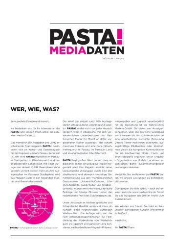 MEDIADATEN - Pasta!