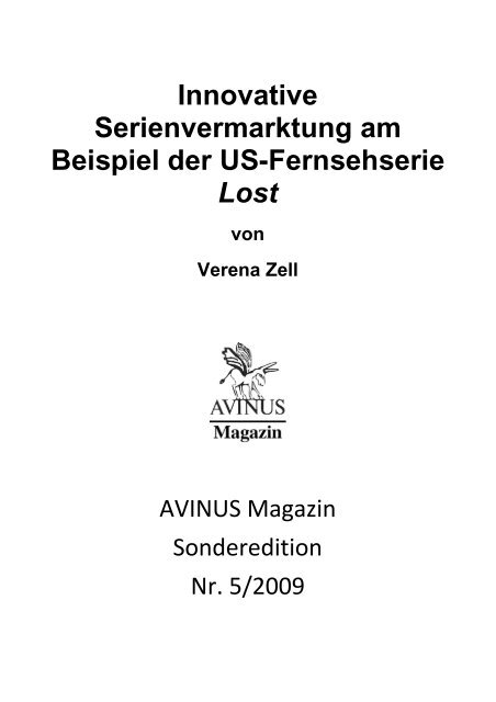 Innovative Serienvermarktung am Beispiel der US-Fernsehserie Lost