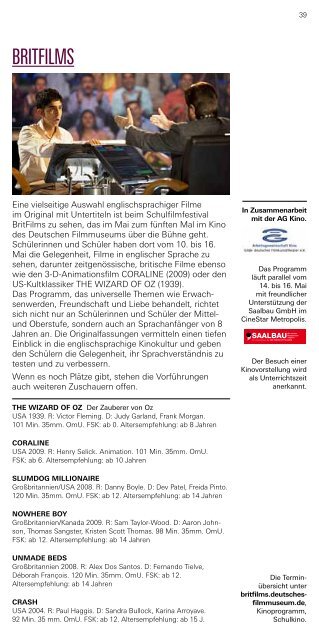Kinoprogramm (PDF, 3,4 MB) - Deutsches Filminstitut