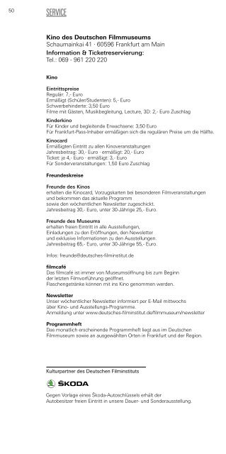 Kinoprogramm (PDF, 3,4 MB) - Deutsches Filminstitut