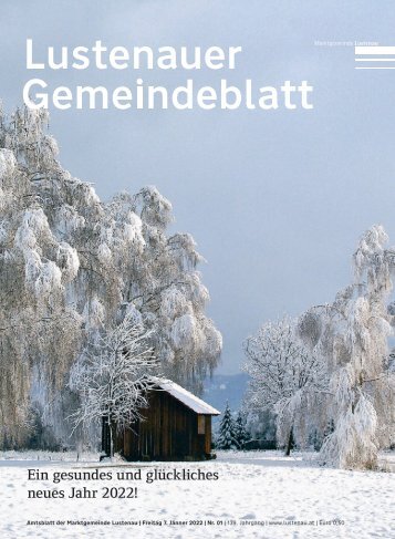 Lustenauer Gemeindeblatt Nr. 1 | Freitag 7. Jänner 2022