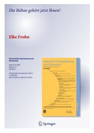 Zeitschrift für Psychodrama und Soziometrie 2012 Heft 2