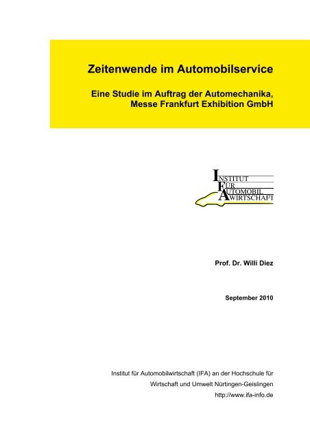 Zeitenwende im Automobilservice - Automotive