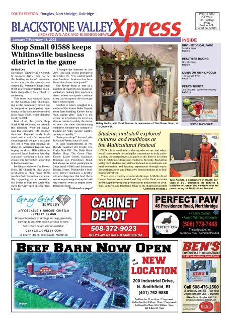 Blackstone Valley Xpress January 7, 2022