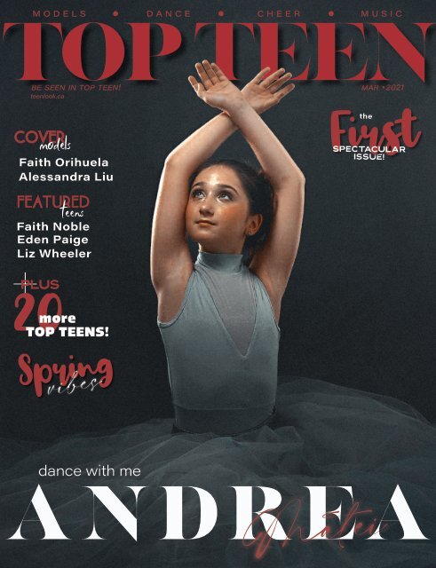 Topteen #1 - Andrea Matei Cover