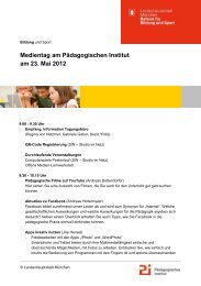 Medientag am Pädagogischen Institut am 23. Mai 2012 - Muc.Kobis