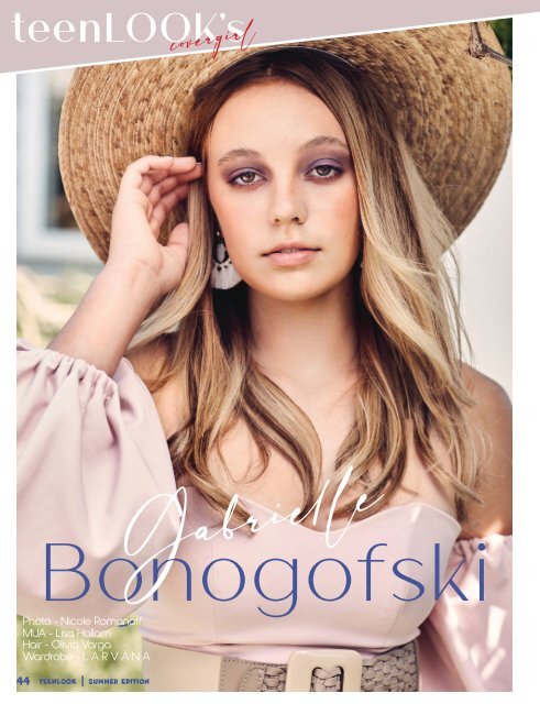 teenLook #10 - Summer 2020 - Gabrielle Bonogofski Cover