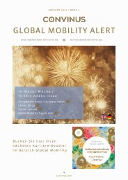 CONVINUS Global Mobility Alert Week 1.2022