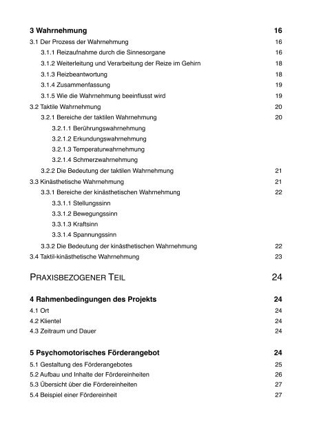 Psychomotorische Förderung für Erwachsene mit geistiger ... - BSCW