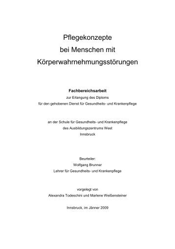 Pflegekonzepte bei Patienten mit ... - auf LiN-ArGe.de