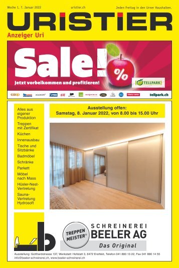 01.2022 Uristier – Der Urner Gratisanzeiger