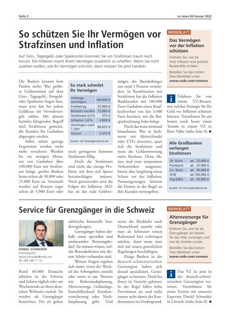 vznews, Deutschland, Januar 2022, Ausgabe 65