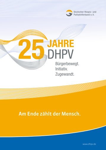 Jubiläumsbroschüre - 25 Jahre DHPV (1992 - 2017)
