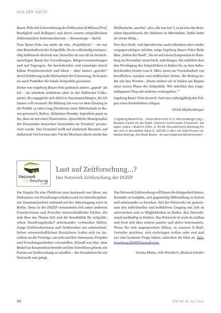 Zeitpolitisches Magazin Zeitpolitisches Magazin - Deutsche ...
