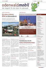 das magazin für den öpnv im odenwald - OREG