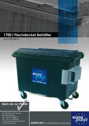1700 l Flachdeckel Behälter - Europlast
