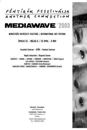 Katalógus 2003 - Mediawave