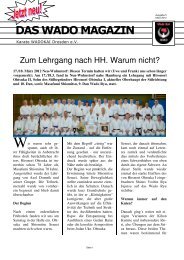 DAS WADO MAGAZIN - Karate - Wado Kai - Dresden e.V.