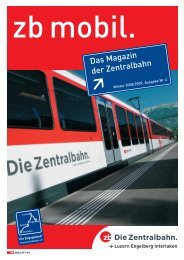 Das Magazin der Zentralbahn