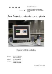 Beat Detection - akustisch und optisch - Prisma-Music