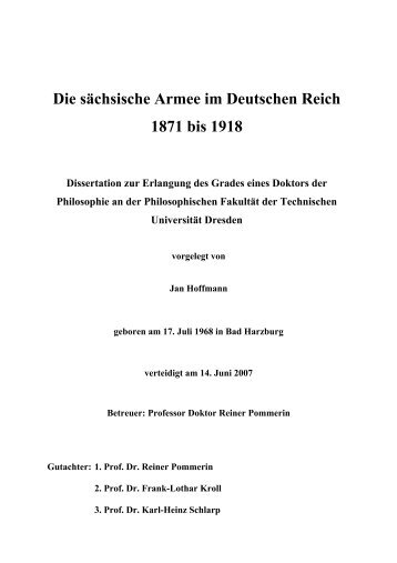 Die sächsische Armee im Deutschen Reich 1871 bis 1918