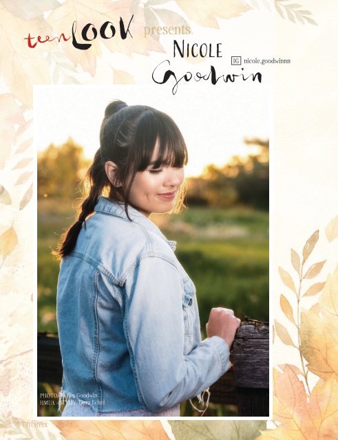 teenLook #5 - October 2019 - Nicole Goodwin