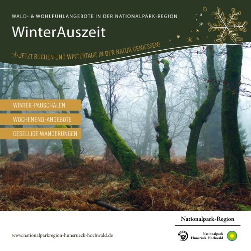 Winter Auszeit - Wald- und Wohlfühlangebote in der Nationalpark Region