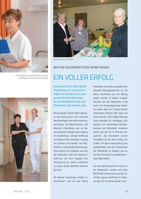 DAS MAGAZIN - Ev. Krankenhauses Bethesda zu Duisburg gGmbH