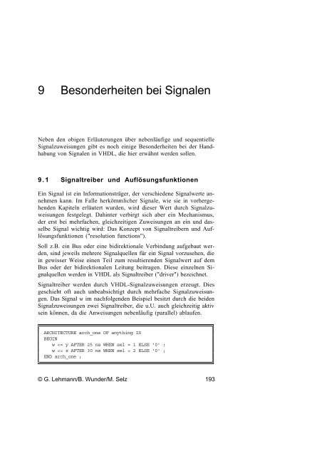 Schaltungsdesign mit VHDL