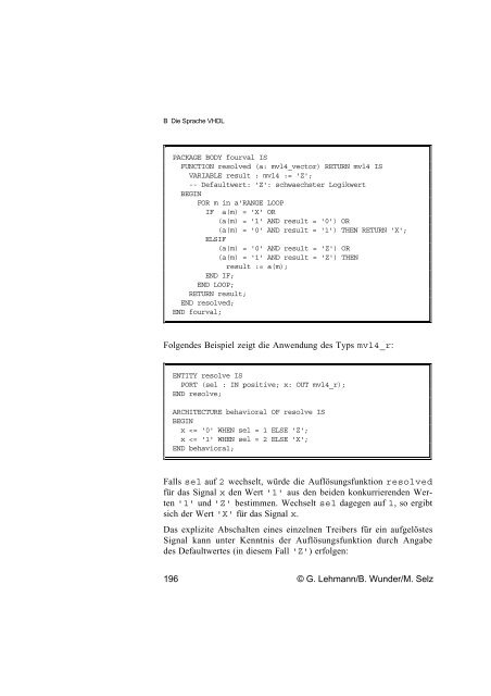 Schaltungsdesign mit VHDL