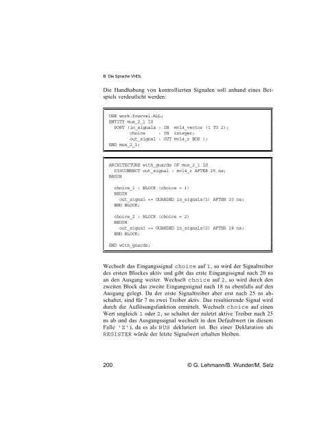 Schaltungsdesign mit VHDL