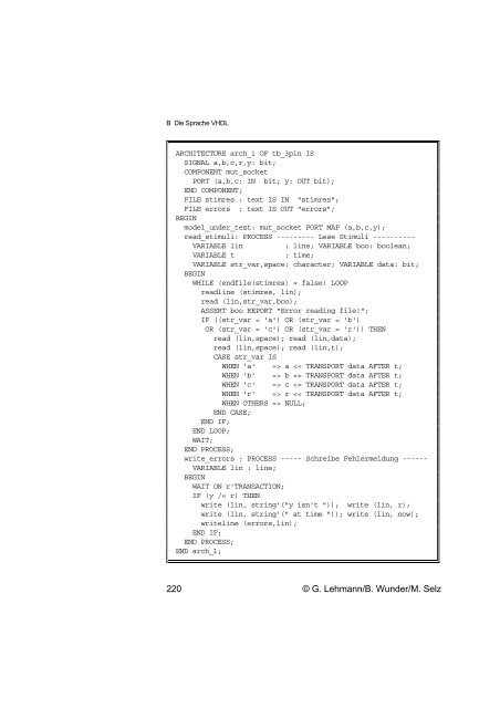 Schaltungsdesign mit VHDL