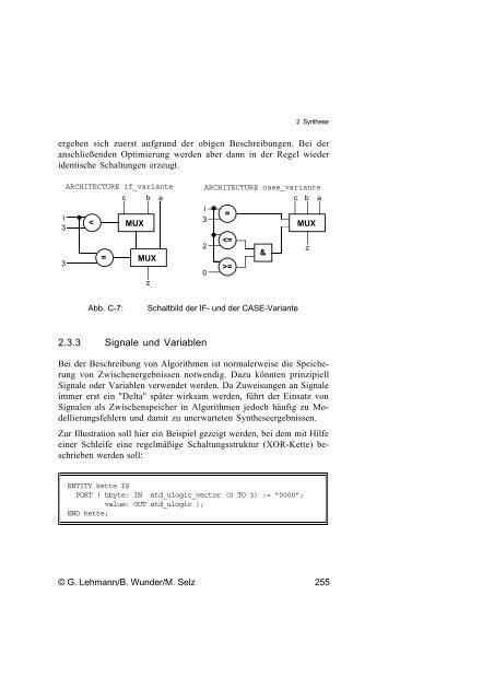 Schaltungsdesign mit VHDL