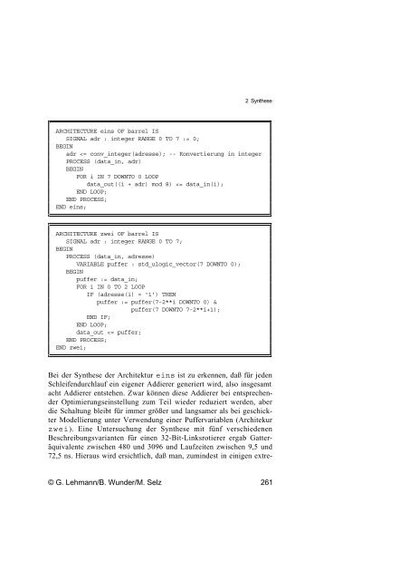 Schaltungsdesign mit VHDL