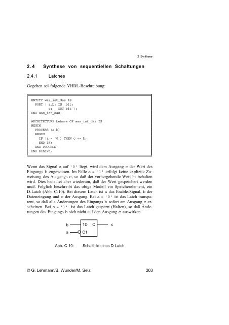 Schaltungsdesign mit VHDL