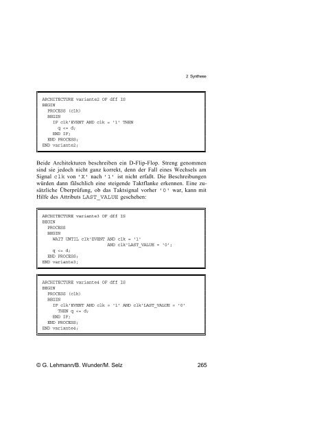 Schaltungsdesign mit VHDL