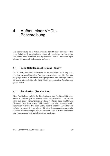 Schaltungsdesign mit VHDL