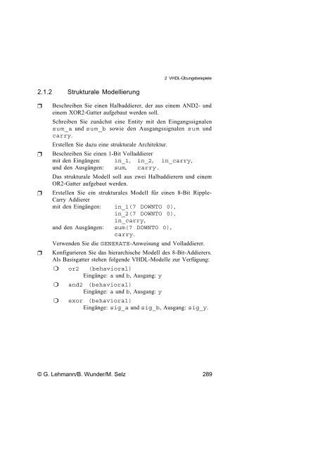 Schaltungsdesign mit VHDL