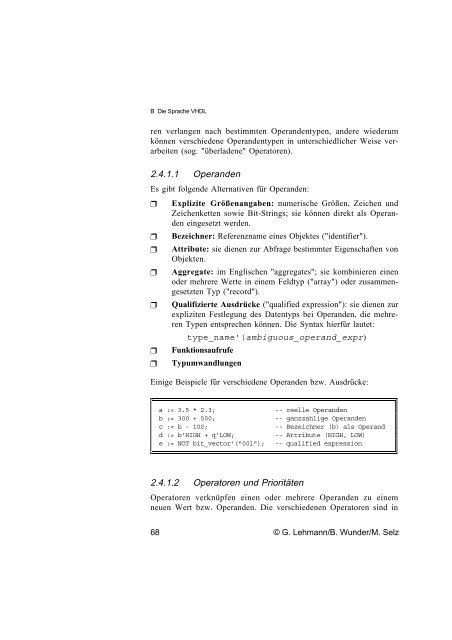 Schaltungsdesign mit VHDL