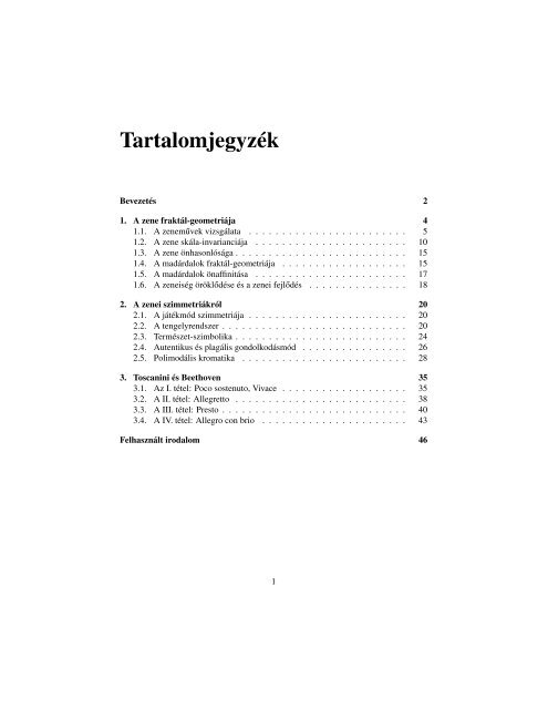 2. fejezet A zenei szimmetriákról - Ludens - Eötvös Loránd ...