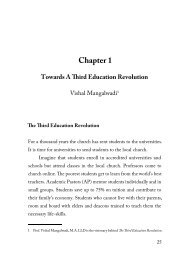 Vishal Mangalwadi: Towards a Third Education Revolution 