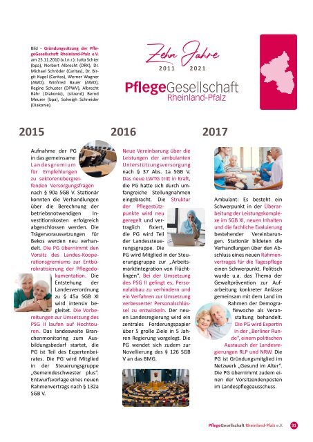 10 Jahre PflegeGesellschaft Rheinland-Pfalz