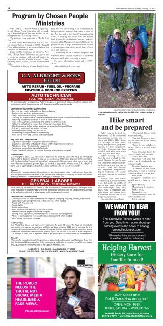 The Greenville Pioneer - 2022-01-14