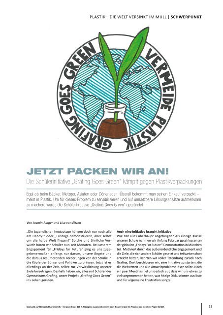 forum Nachhaltig Wirtschaften 03/2019: Social Business beseitigt Plastik-Müll und schafft neue Jobs