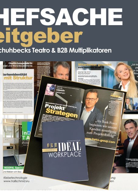 IDEAL WORKPLACE  Frimberger GmbH Titelstory Orhideal Mai 2022