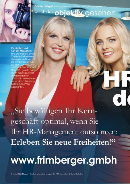 IDEAL WORKPLACE  Frimberger GmbH Titelstory Orhideal Mai 2022