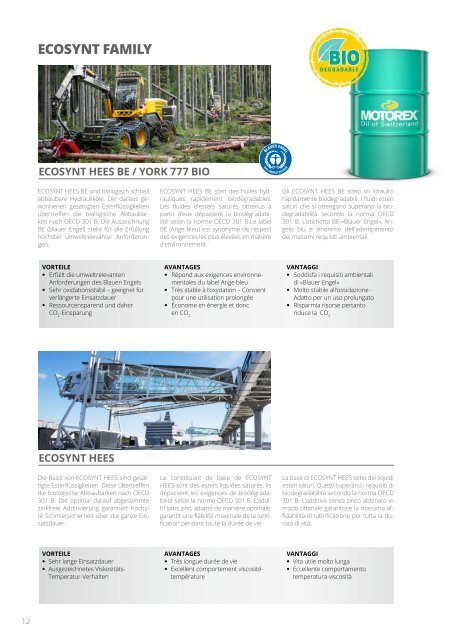 HYDRAULIC OILS Brochure DE FR IT