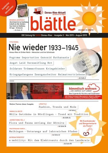 blaettle 3 - Mai/ Juni/ Juli/ August 2015