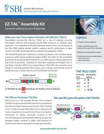 EZ-TAL™ Assembly Kit - System Biosciences
